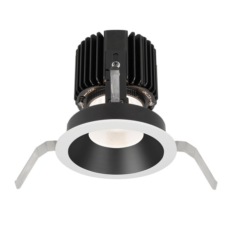 A large image of the WAC Lighting R4RD1T-S Black White / 3000K / 85CRI