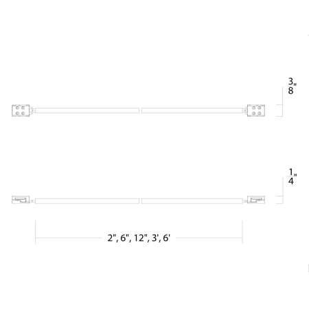 A large image of the WAC Lighting T24-BS-IC-002 Line Drawings