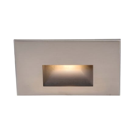 A large image of the WAC Lighting WL-LED100 Brushed Nickel / Red Lens