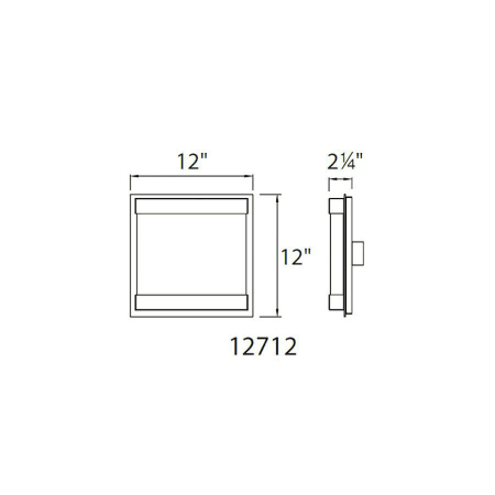 A large image of the WAC Lighting WS-12712 WAC Lighting WS-12712