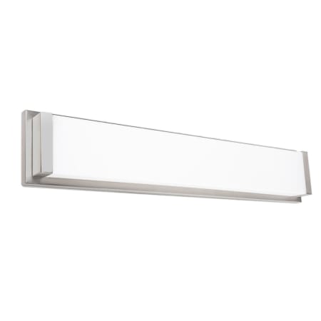 A large image of the WAC Lighting WS-180137 Brushed Nickel / 3000K