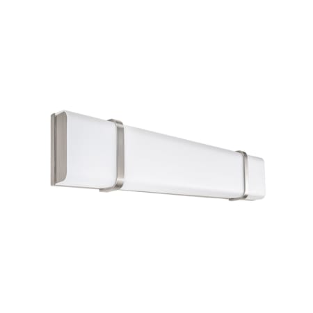 A large image of the WAC Lighting WS-180327 Brushed Nickel / 3000K