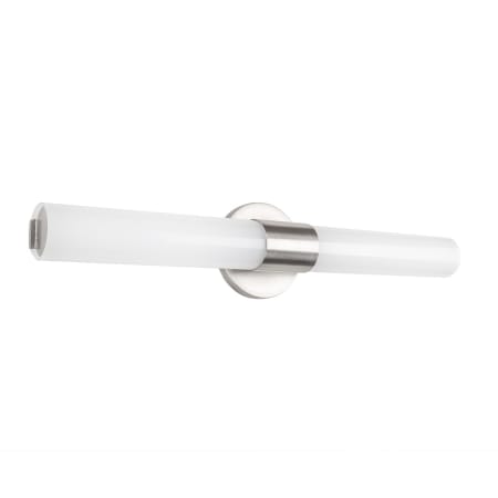 A large image of the WAC Lighting WS-180424 Brushed Nickel / 3500K