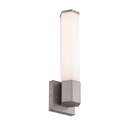 A large image of the WAC Lighting WS-230116-CS Brushed Nickel