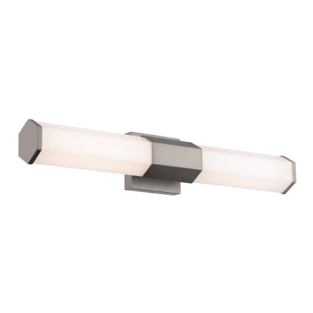 A large image of the WAC Lighting WS-230124-CS Brushed Nickel