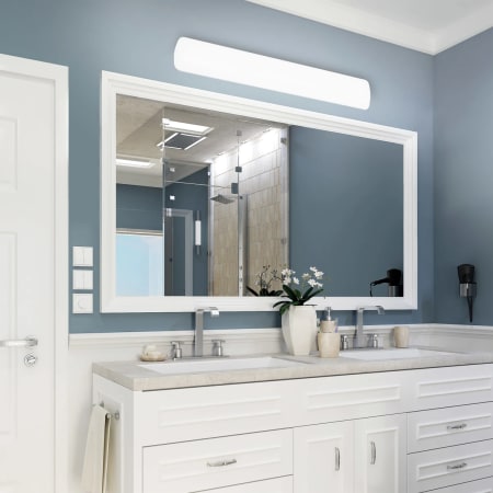 Wac Lighting Ws 236g2 35 Wt White 3500k Flo 36 Wide Led Bath Bar With An Acrylic Diffuser Lightingshowplace Com