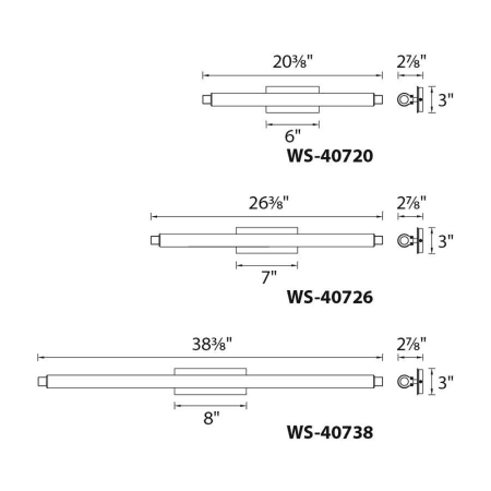 A large image of the WAC Lighting WS-40720 WAC Lighting WS-40720