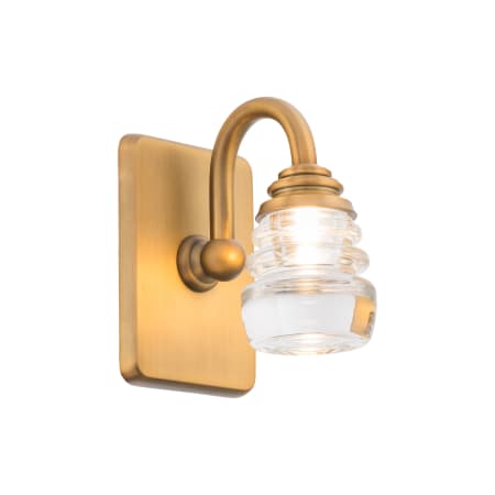 A large image of the WAC Lighting WS-42505 Aged Brass