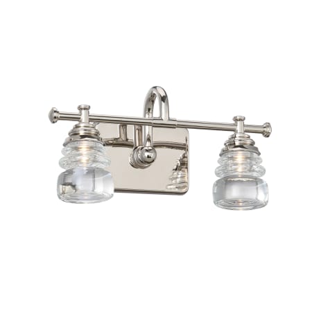 A large image of the WAC Lighting WS-42514 Polished Nickel