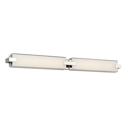 A large image of the WAC Lighting WS-79636-27 Polished Nickel