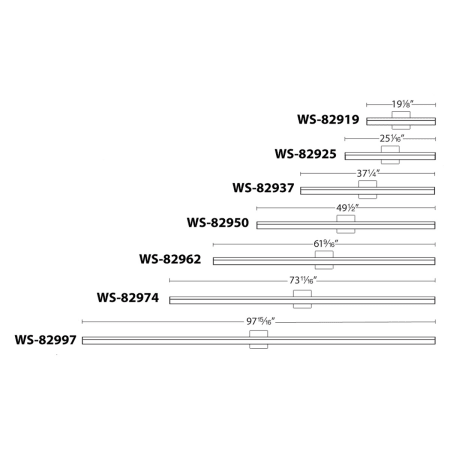 A large image of the WAC Lighting WS-82974 Line Drawing