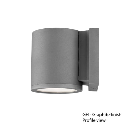 A large image of the WAC Lighting WS-W2605 Graphite