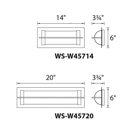 A large image of the WAC Lighting WS-W45720 WAC Lighting WS-W45720