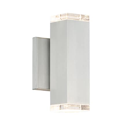 A large image of the WAC Lighting WS-W61808 Brushed Aluminum