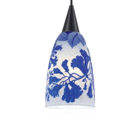 A large image of the WAC Lighting PLD-F4-484 Blue / Black