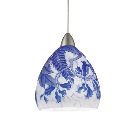 A large image of the WAC Lighting MP-536 Blue / Brushed Nickel