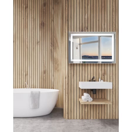 A large image of the WarmlyYours MR-3624D-AUD Audrey Mirror Lifestyle Horizontal