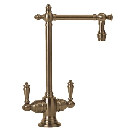 A large image of the Waterstone 1800 Distressed Antique Brass