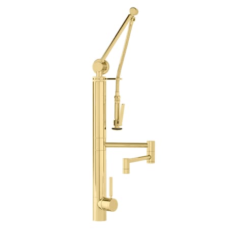 A large image of the Waterstone 3710-12 Polished Brass