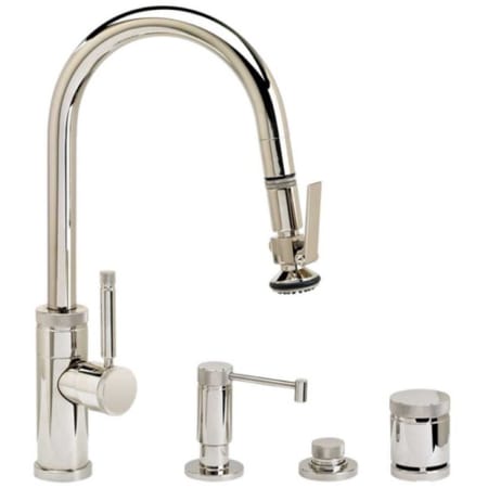 A large image of the Waterstone 9940-4 Polished Nickel
