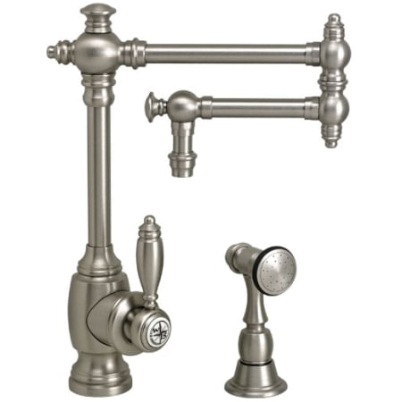 A large image of the Waterstone 4100-12-1 Polished Nickel
