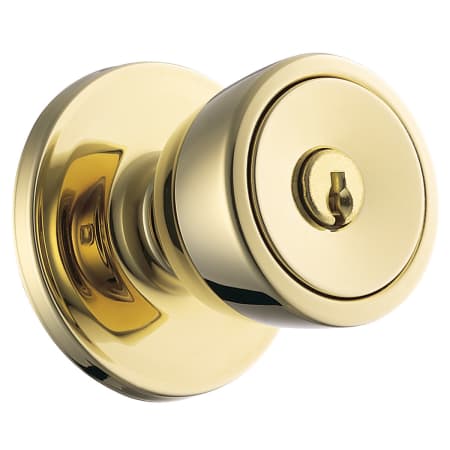 A large image of the Weiser Lock GAC531B Polished Brass