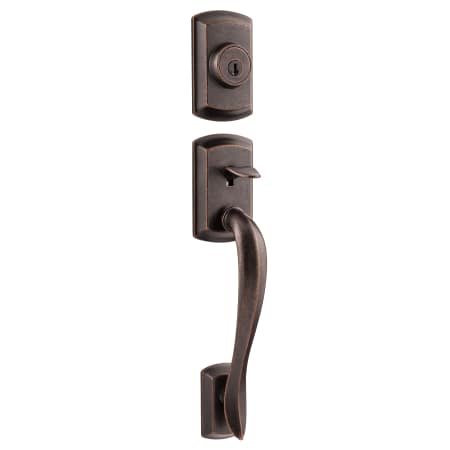 A large image of the Weiser Lock GCA9671ADL Rustic Bronze