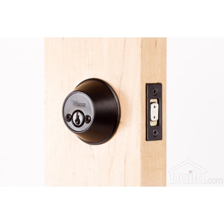 A large image of the Weslock 372 300 Series 372 Keyed Entry Deadbolt Outside Angle View