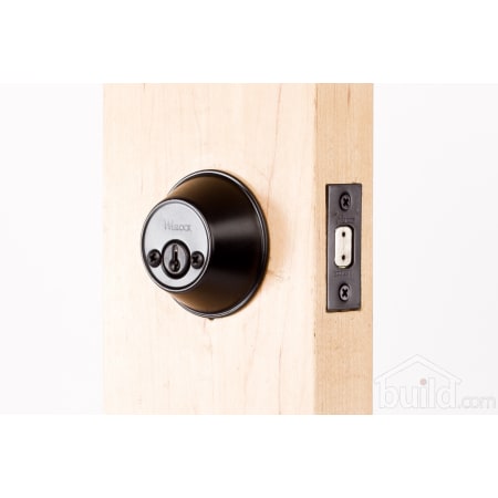 A large image of the Weslock 372 300 Series 372 Keyed Entry Deadbolt Outside Angle View