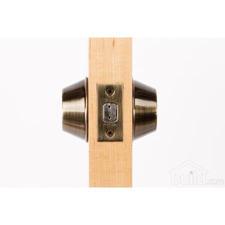 A large image of the Weslock 372 300 Series 372 Keyed Entry Deadbolt Door Edge View