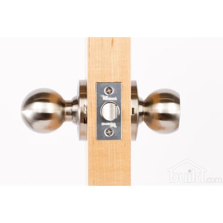 A large image of the Weslock 441D Barrington Series 441D Keyed Entry Knob Set Door Edge View