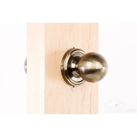 A large image of the Weslock 600B Ball Series 600B Passage Knob Set Angle View