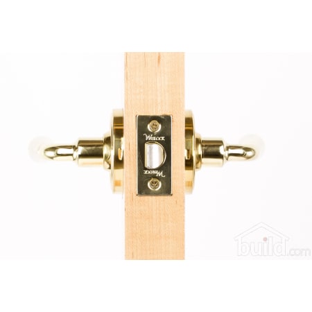 A large image of the Weslock 600Y Legacy Series 600Y Passage Lever Set Door Edge View