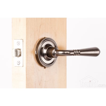 A large image of the Weslock 600Y Legacy Series 600Y Passage Lever Set Outside Angle View
