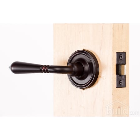 A large image of the Weslock 610Y Legacy Series 610Y Privacy Lever Set Inside Angle View