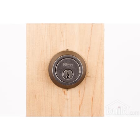 A large image of the Weslock 671 600 Series 671 Keyed Entry Deadbolt Outside View