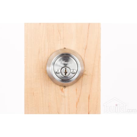 A large image of the Weslock 672 600 Series 672 Keyed Entry Deadbolt Outside View