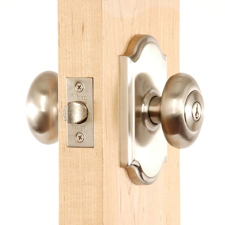 A large image of the Weslock 1740J Julienne Series 1740J Keyed Entry Knob Set Outside Angle View