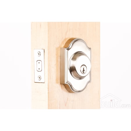 A large image of the Weslock 1771 Premiere Series 1771 Keyed Entry Deadbolt Outside Angle View