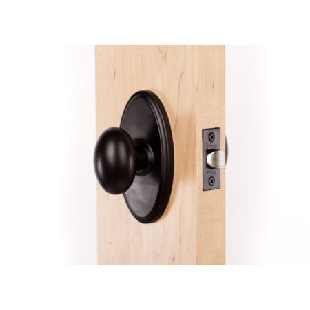 A large image of the Weslock 2700J Julienne Series 2700J Passage Knob Set Outside Angle View