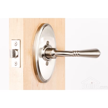 A large image of the Weslock 2700Y Legacy Series 2700Y Passage Lever Set Outside Angle View
