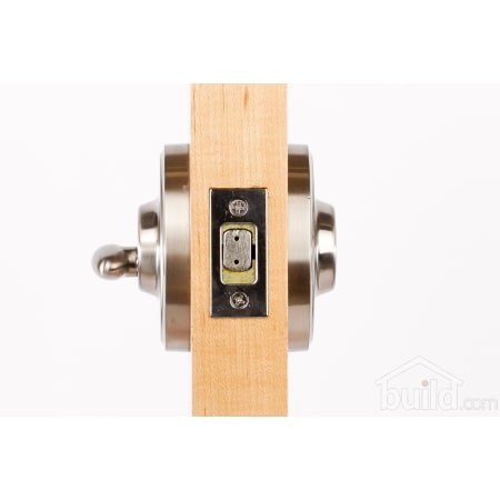 A large image of the Weslock 2771 Oval Series 2771 Keyed Entry Deadbolt Door Edge View