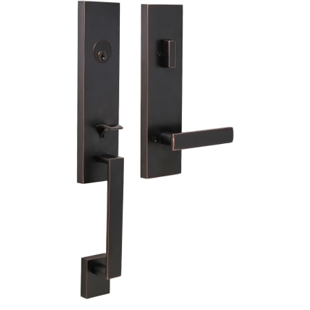 A large image of the Weslock 2870-LEIGHTON-UTICA-ENTRY Oil Rubbed Bronze