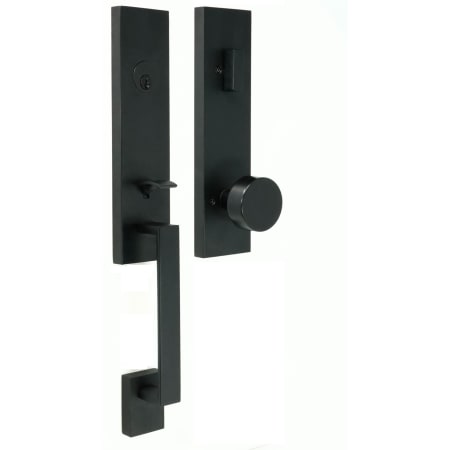 A large image of the Weslock 2870-LEIGHTON-MESA-ENTRY Matte Black