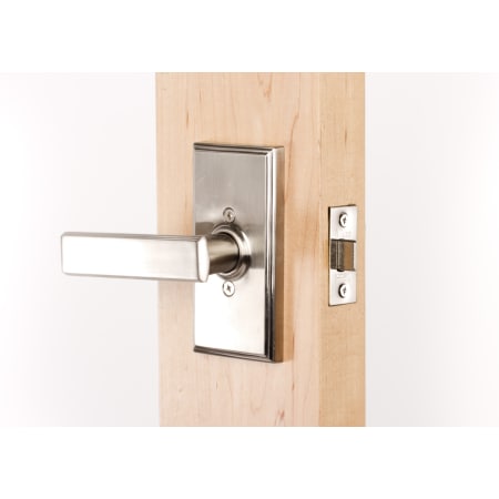 A large image of the Weslock 3700P Utica Series 3700P Passage Lever Set Inside Angle View