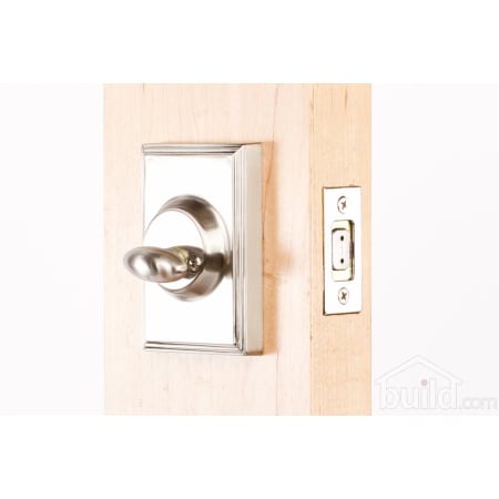 A large image of the Weslock 3771 Woodward Series 3771 Keyed Entry Deadbolt Inside Angle View