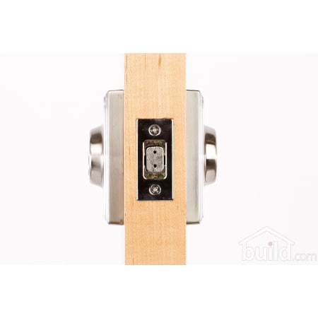 A large image of the Weslock 3772 Woodward Series 3772 Keyed Entry Deadbolt Door Edge View