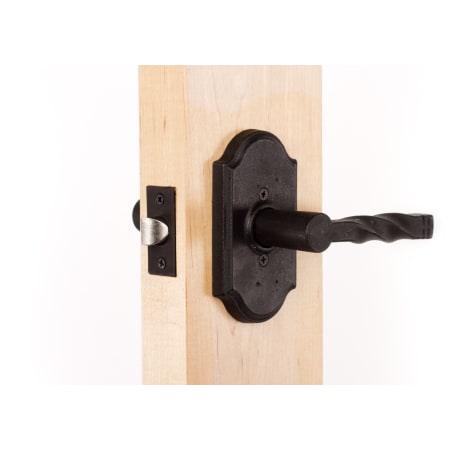 A large image of the Weslock 7100N Monoghan Series 7100N Passage Lever Set Outside Angle View