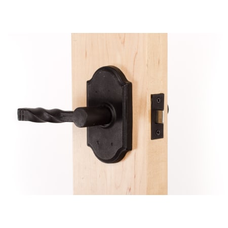 A large image of the Weslock 7100N Monoghan Series 7100N Passage Lever Set Inside Angle View