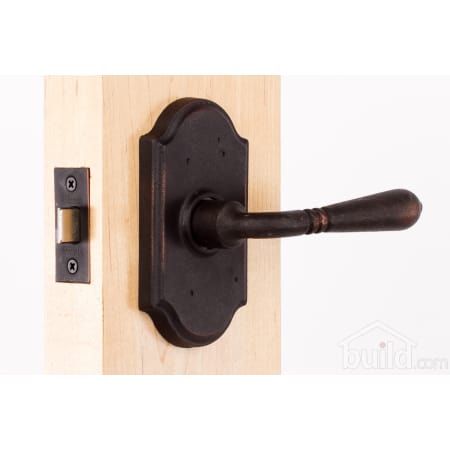 A large image of the Weslock 7100Q Waterford Series 7100Q Passage Lever Set Inside Angle View